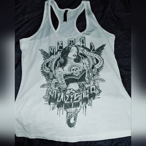 Metal Mulisha White Graphic Tank Top